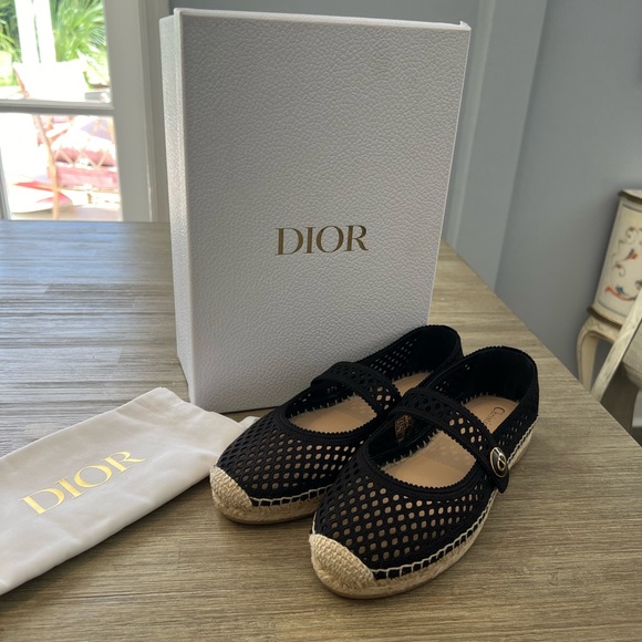 NEVER WORN Dior Caro Espadrilles. Size 37.5. Have original box and dust bags. - Picture 2 of 9